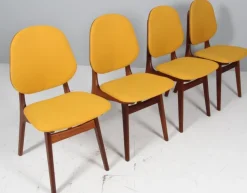 Pamono Teak and Wool Chair by Arne Hovmand-Olsen, 1960s Best