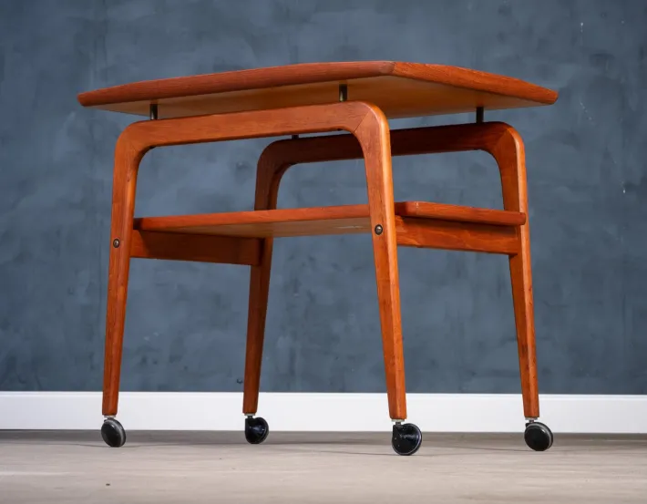 Pamono Teak Bar Cart by Arne Hovmand-Olsen for Mogens Kold, 1960s Outlet