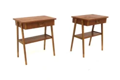 Pamono Teak Bedside Tables, Sweden, 1960s, Set of 2 Outlet