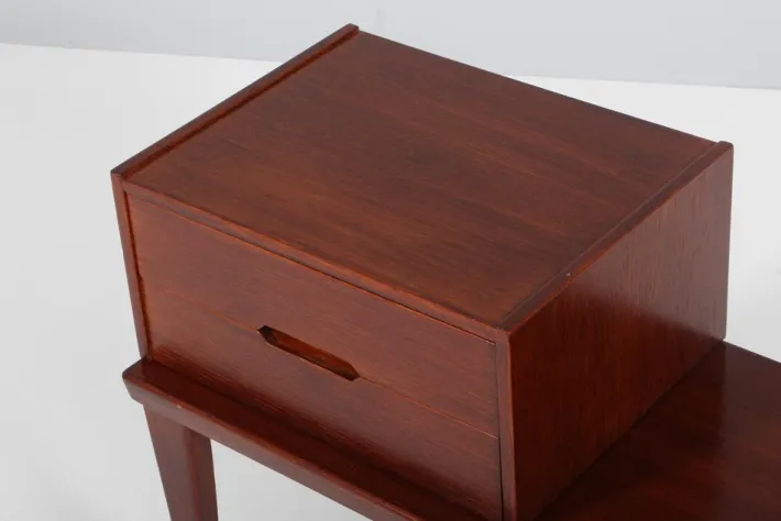 Pamono Teak Bench with Chest of Drawers by Aksel Kjersgaard for Kai Kristiansen, Denmark, 1960s New