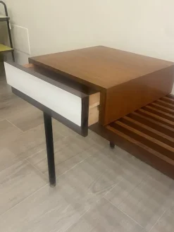 Pamono Teak Bench with Drawer, 1960s Hot