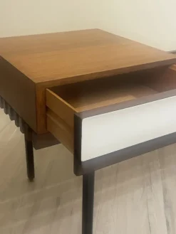 Pamono Teak Bench with Drawer, 1960s Hot