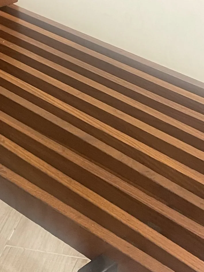 Pamono Teak Bench with Drawer, 1960s Hot