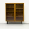 Pamono Teak Cabinet with Glass Doors from Omann Jun, 1960s New
