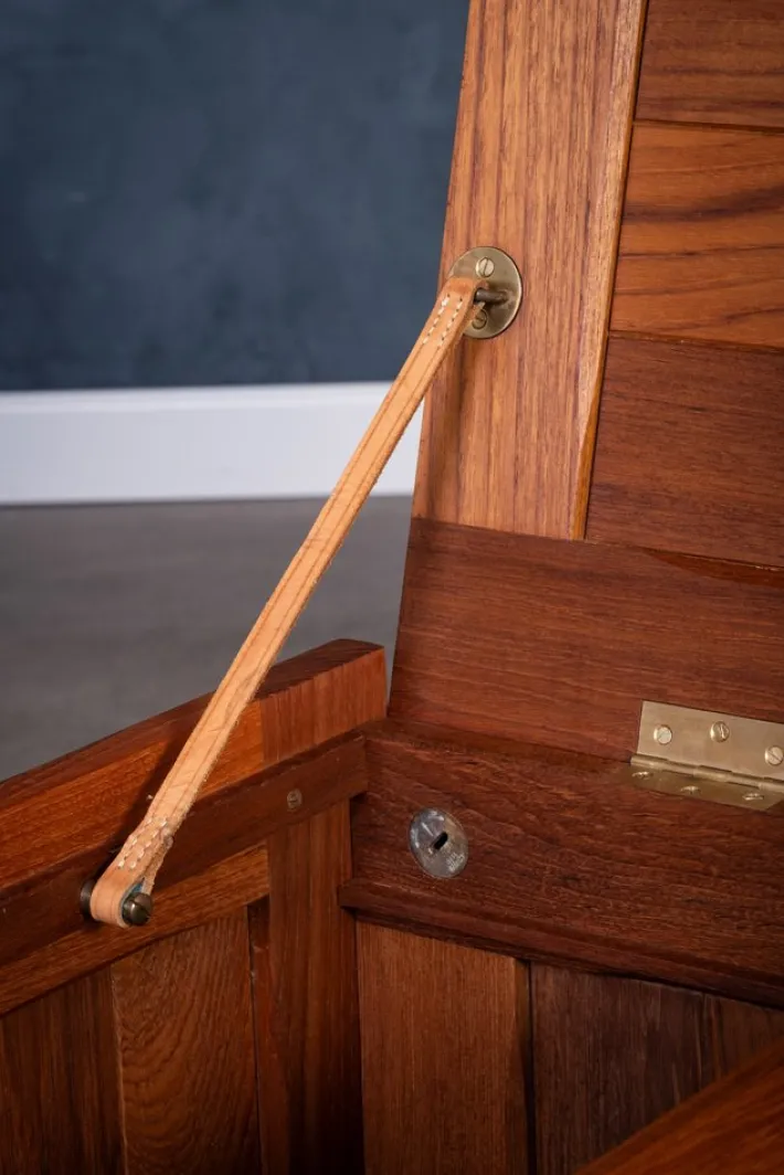 Pamono Teak Chest by O. Schjøll & B. K. for Randers Møbelfabrik, Denmark, 1960s Sale