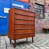 Pamono Teak Chest of Drawers, Denmark