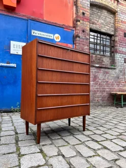 Pamono Teak Chest of Drawers, Denmark