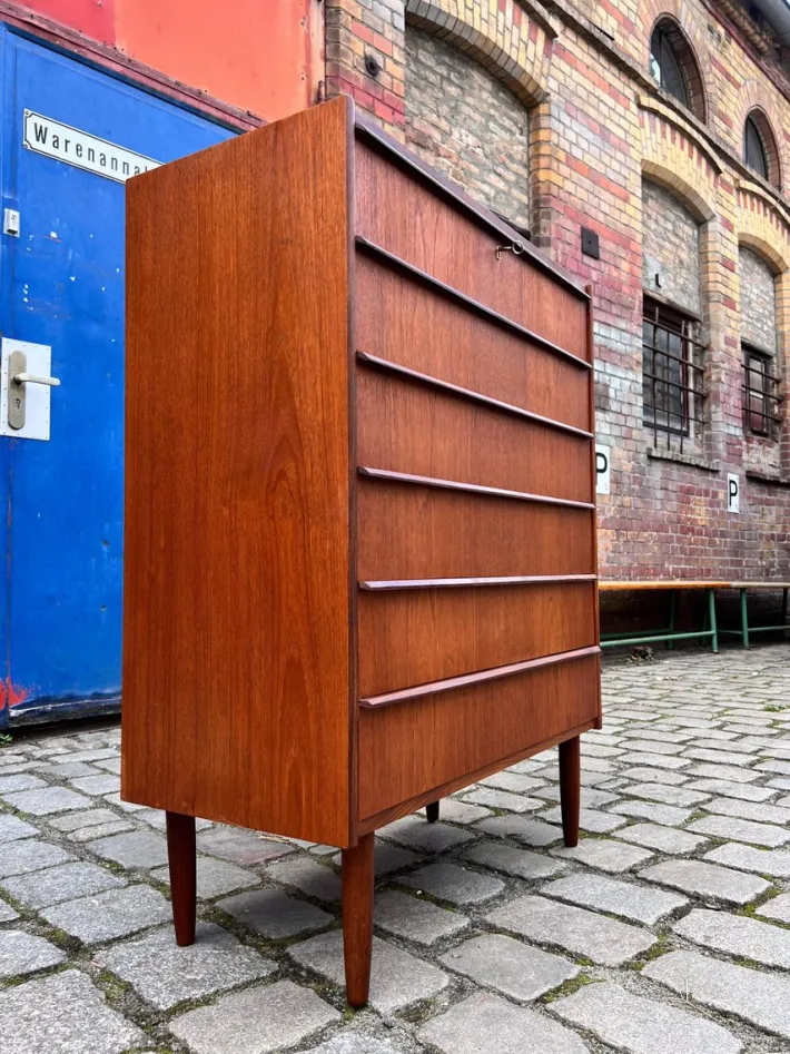 Pamono Teak Chest of Drawers, Denmark