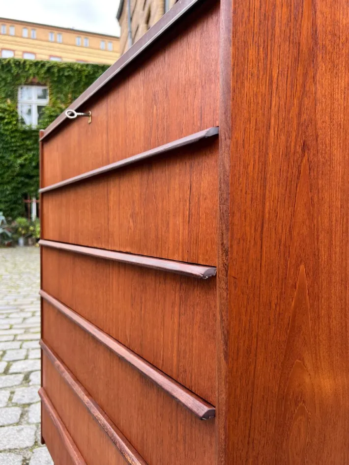 Pamono Teak Chest of Drawers, Denmark