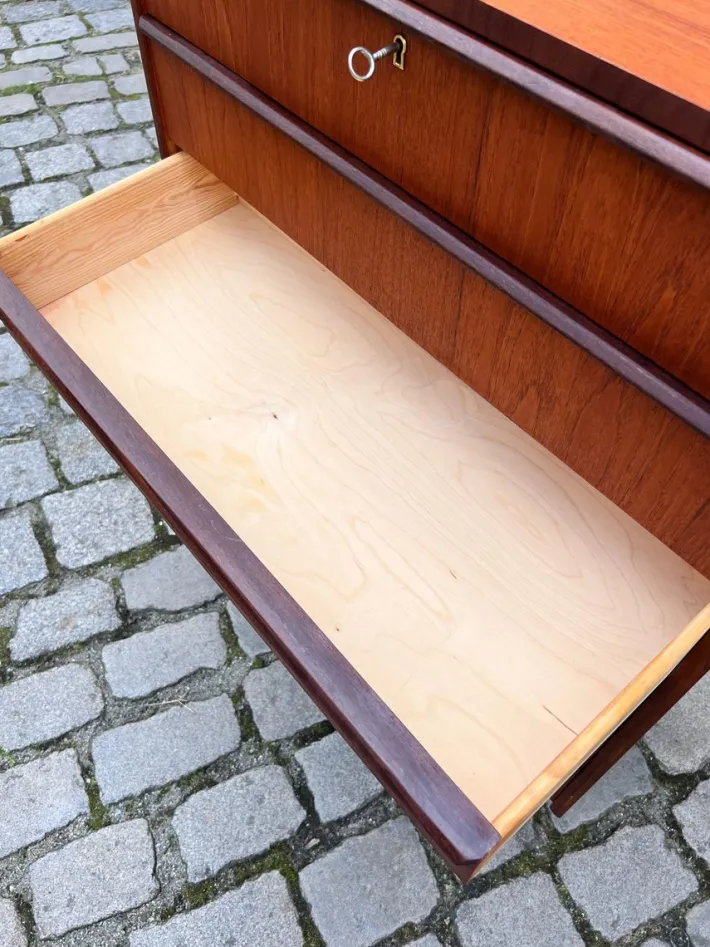 Pamono Teak Chest of Drawers, Denmark