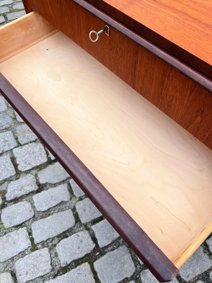 Pamono Teak Chest of Drawers, Denmark