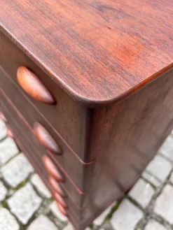 Pamono Teak Chest of Drawers with Lock, Denmark Sale