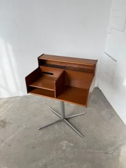 Pamono Teak Console or Small Desk from Fimsa Roma, Italy, 1970s Hot