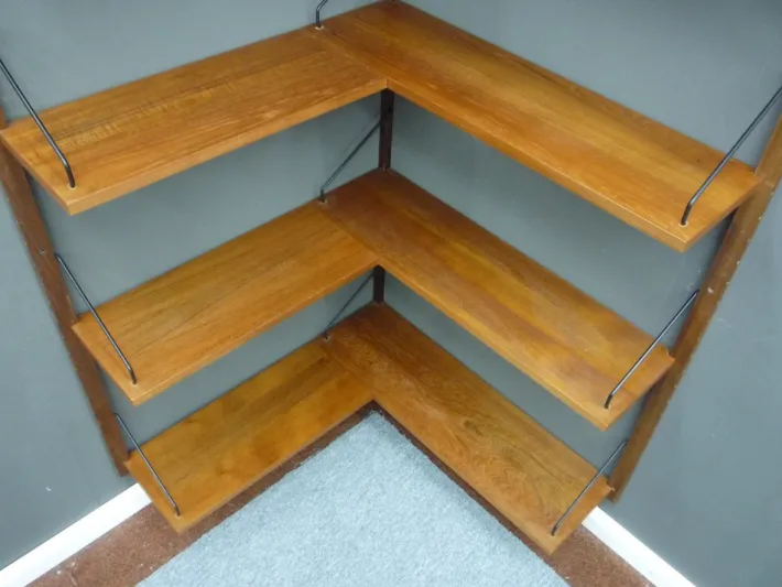 Pamono Teak Corner Shelf by Poul Cadovius for Cado, 1960s Sale