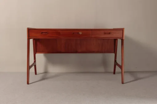Pamono Teak Desk by Arne Wahl Iversen for O.M.F., 1960s Hot