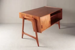 Pamono Teak Desk by Arne Wahl Iversen for O.M.F., 1960s Hot