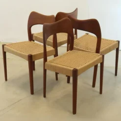 Pamono Teak Dining Chairs by Niels Otto Møller for J.L. Møllers, Denmark, 1960s Outlet