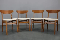 Pamono Teak Dining Chairs from Fastrup, Denmark, 1960s, Set of 5 Discount