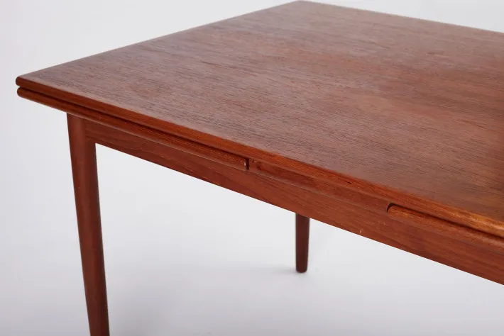 Pamono Teak Dining Table with Dutch Pulls, Denmark, 1970s Best