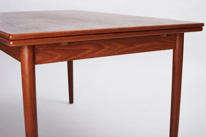 Pamono Teak Dining Table with Dutch Pulls, Denmark, 1970s Best