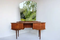 Pamono Teak Dressing Table with Mirror, 1960s New