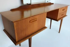 Pamono Teak Dressing Table with Mirror, 1960s New