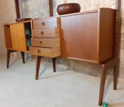 Pamono Teak Ergo Wall Unit with 2 Sections by John Texmon for Blindheim Møbelfabrikk, 1960s Online