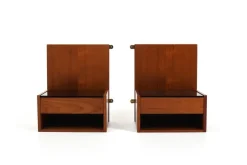 Pamono Teak Hanging Bedside Tables by Hans Wegner for Getama, 1960s, Set of 2 Outlet