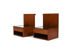 Pamono Teak Hanging Bedside Tables by Hans Wegner for Getama, 1960s, Set of 2 Outlet