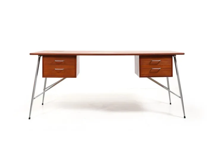 Pamono Teak Model 202 Desk by Børge Mogensen, 1950s Clearance