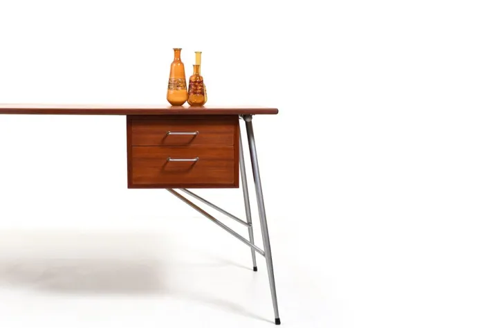 Pamono Teak Model 202 Desk by Børge Mogensen, 1950s Clearance