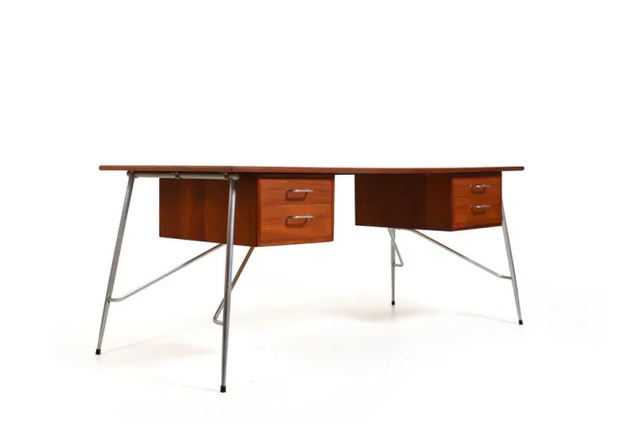 Pamono Teak Model 202 Desk by Børge Mogensen, 1950s Clearance