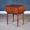 Pamono Teak Nightstand by Johannes Andersen for CFC Silkeborg, 1960s New