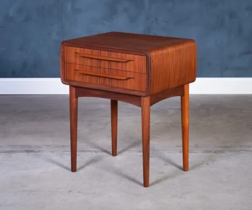 Pamono Teak Nightstand by Johannes Andersen for CFC Silkeborg, 1960s New