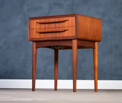 Pamono Teak Nightstand by Johannes Andersen for CFC Silkeborg, 1960s New