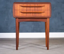 Pamono Teak Nightstand by Johannes Andersen for CFC Silkeborg, 1960s New