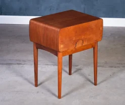 Pamono Teak Nightstand by Johannes Andersen for CFC Silkeborg, 1960s New