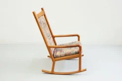 Pamono Teak Rocking Chair by Juul Kristensen, Denmark, 1960s Hot