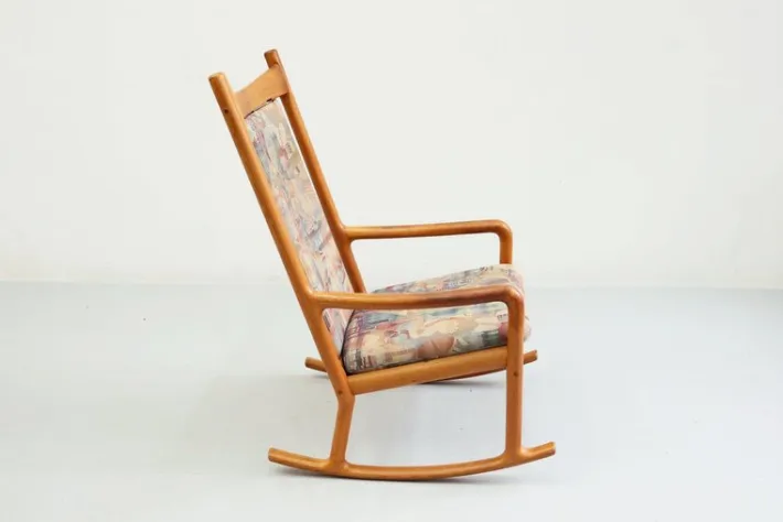 Pamono Teak Rocking Chair by Juul Kristensen, Denmark, 1960s Hot