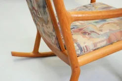Pamono Teak Rocking Chair by Juul Kristensen, Denmark, 1960s Hot