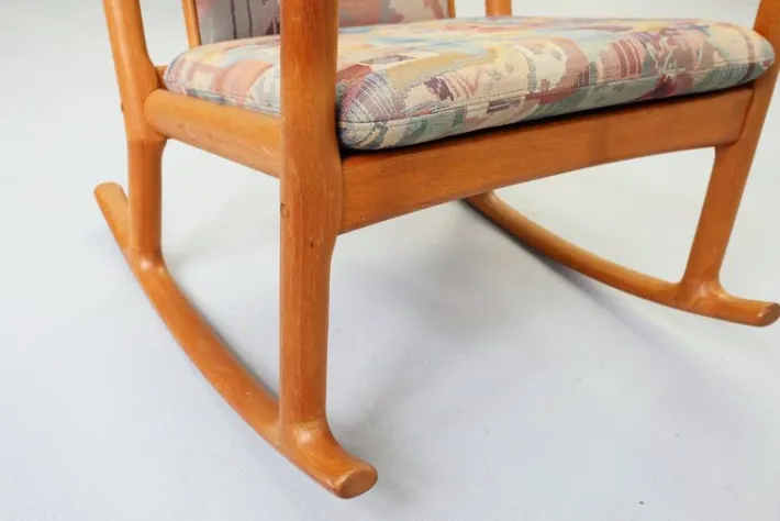 Pamono Teak Rocking Chair by Juul Kristensen, Denmark, 1960s Hot