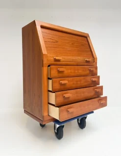 Pamono Teak Secretary from Dyrlund, 1960s New