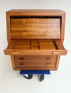 Pamono Teak Secretary from Dyrlund, 1960s New