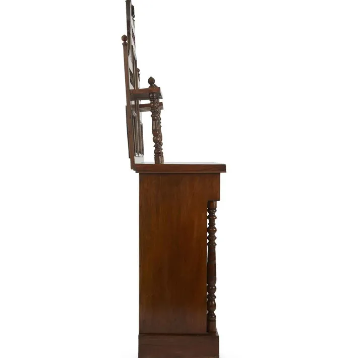 Pamono Teak Sideboard with Mirror, Early 1900s Best