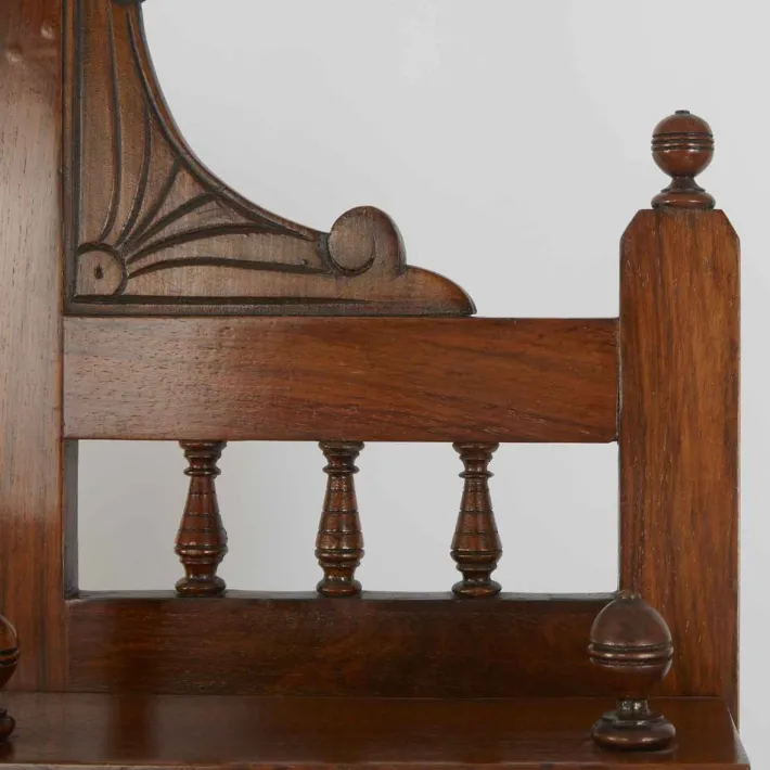 Pamono Teak Sideboard with Mirror, Early 1900s Best