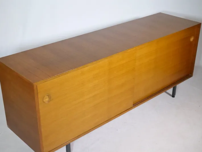Pamono Teak Sliding Door Sideboard by Ernst Martin Dettinger for Bormann, 1960s Best