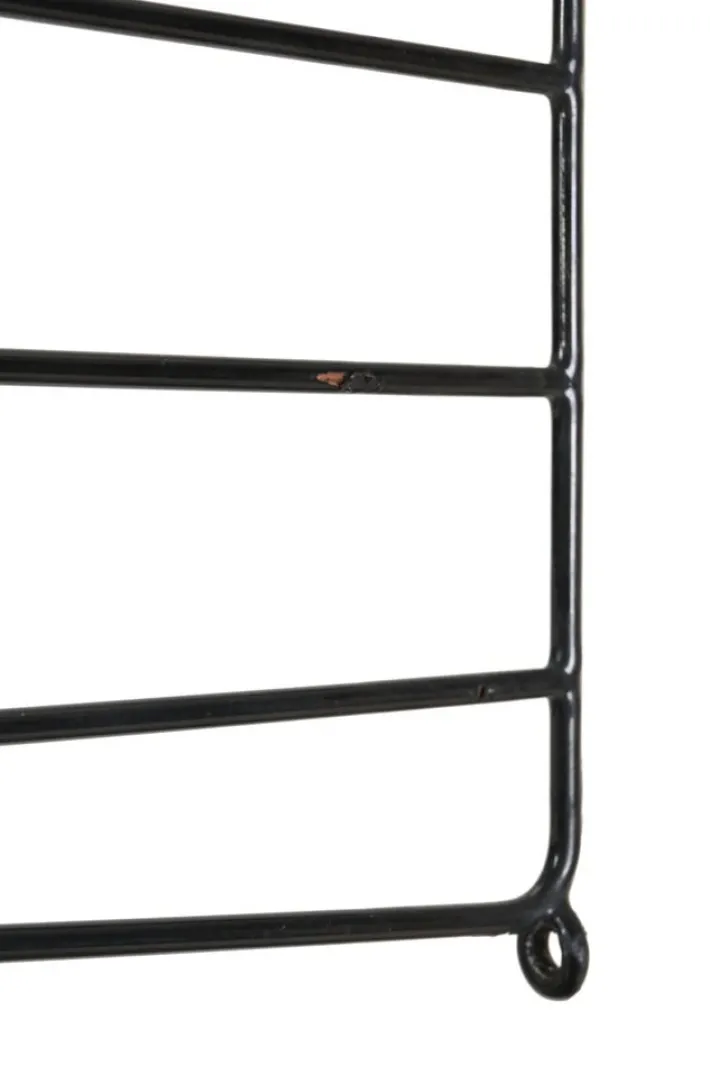 Pamono Teak String Wall Shelf with Magazine Rack by Kajsa & Nisse Strinning, 1960s Hot