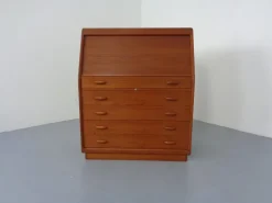 Pamono Teak Tambour Secretary from Dyrlund, 1960s Online