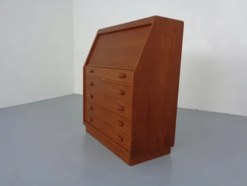 Pamono Teak Tambour Secretary from Dyrlund, 1960s Online