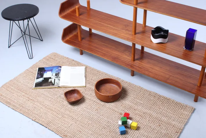 Pamono Teak Wall Unit attributed to Willem Lutjens for Gouda Den Boer, 1950s Discount